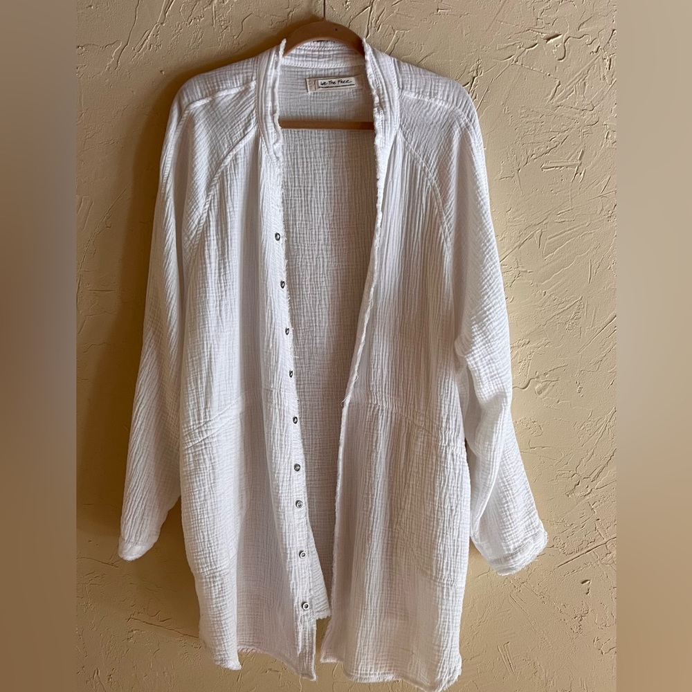 SALE⚡️ We The Free Textured White Dress/Shirt